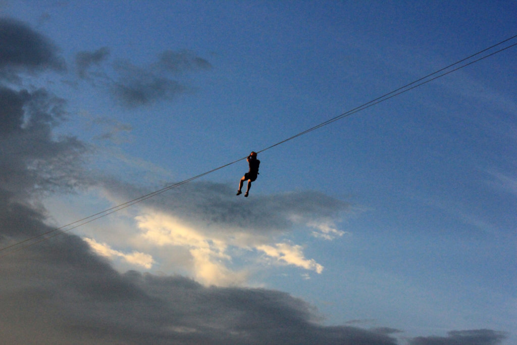 ziplining